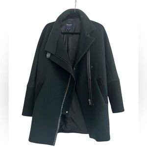 Madewell Black Wool Blend Coat